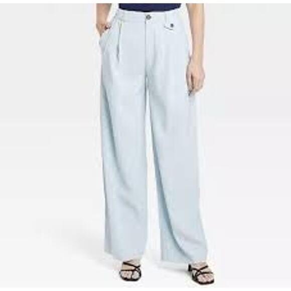 a new day Pants - NWT A New Day light baby blue wide leg high rise pants - Women's 16